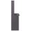 vidaXL Desk with Shelf High Gloss Grey Engineered Wood Computer Office Desk 6