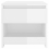 VidaXL vidaXL 2x Bedside Cabinets High Gloss White Engineered Wood Nightstand Drawer 5