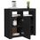 VidaXL vidaXL Sideboard mit LED-Leuchten Schwarz 80x35x75 cm 7