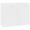 VidaXL vidaXL Sideboard White Engineered Wood Storage Cabinet Home Organiser Buffet 3