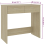 vidaXL Desk Sonoma Oak Engineered Wood Computer Table Office Desk Workstation 5