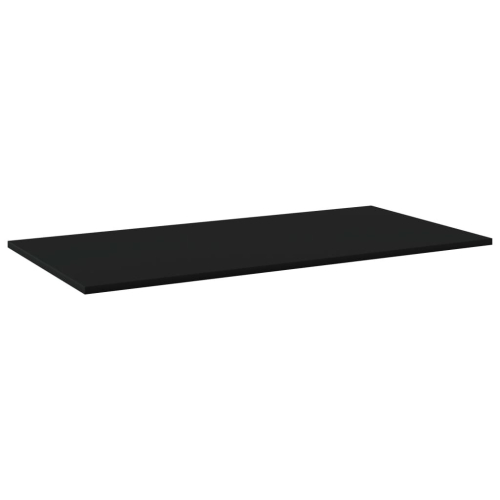 VidaXL vidaXL 4x Bookshelf Boards Black Engineered Wood Extra Shelf Replacement Panel 2
