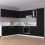 VidaXL vidaXL 2x Kitchen Cabinets Black Engineered Wood Home Storage Shelf Organiser 4