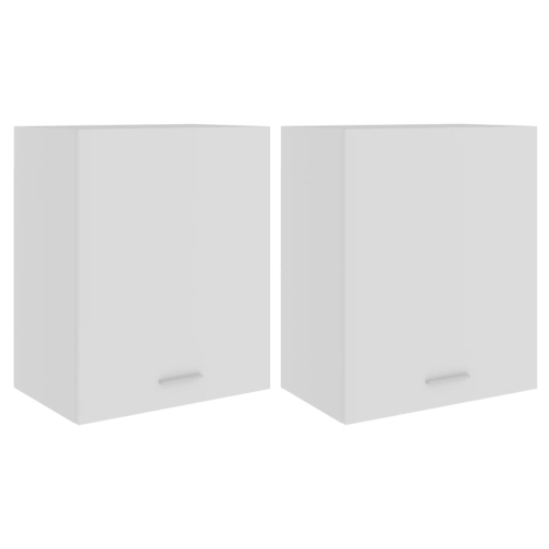 VidaXL vidaXL 2x Kitchen Cabinets White Engineered Wood Home Storage Shelf Organiser 2