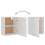 VidaXL vidaXL 2x Kitchen Cabinets White Engineered Wood Home Storage Shelf Organiser 7