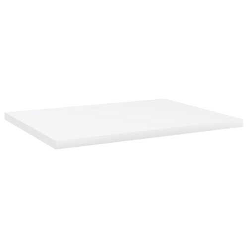VidaXL vidaXL 4x Bookshelf Boards White Engineered Wood Panel Extra Shelf Bookcase 2