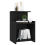 VidaXL vidaXL Bed Cabinet Black Engineered Wood Bedside Table End Table Nightstand 5