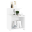 VidaXL vidaXL 2x Bed Cabinets White Engineered Wood Home Bedside Table Nightstand 7