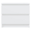 VidaXL vidaXL Bed Cabinet White Engineered Wood Indoor Bedside Side Storage Cabinet 4