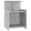 VidaXL vidaXL Bed Cabinet Concrete Grey Engineered Wood Bedside End Table Nightstand 3