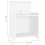 VidaXL vidaXL 2x Bed Cabinets White Engineered Wood Home Bedside Table Nightstand 8