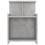 VidaXL vidaXL Bed Cabinet Concrete Grey Engineered Wood Bedside End Table Nightstand 4