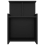 VidaXL vidaXL Bed Cabinet Black Engineered Wood Bedside Table End Table Nightstand 3