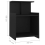 VidaXL vidaXL Bed Cabinet Black Engineered Wood Bedside Table End Table Nightstand 4