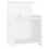 VidaXL vidaXL 2x Bed Cabinets White Engineered Wood Home Bedside Table Nightstand 4