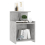 VidaXL vidaXL Bed Cabinet Concrete Grey Engineered Wood Bedside End Table Nightstand 6