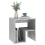 VidaXL vidaXL 2x Bed Cabinets Concrete Grey Engineered Wood Side Table Nightstand 8