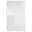 VidaXL vidaXL Bedside Cabinet High Gloss White Engineered Wood Bed Stand Side Table 4