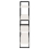 VidaXL vidaXL Solid Pine Wood 4-Tier Book Cabinet White Home Bookcase Storage Rack 7