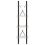 VidaXL vidaXL Solid Pine Wood 4-Tier Book Cabinet White Office Storage Rack Bookcase 6