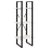 VidaXL vidaXL Solid Pinewood 3-Tier Book Cabinet White Home Storage Rack Bookcase 3