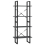 VidaXL vidaXL Solid Pine Wood 4-Tier Book Cabinet Grey Office Storage Rack Bookcase 3