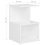 VidaXL vidaXL 2x Bedside Cabinets White Engineered Wood Bed Stand Table Nightstand 7