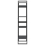 VidaXL vidaXL Solid Pine Wood 4-Tier Book Cabinet Grey Office Storage Rack Bookcase 7