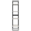 VidaXL vidaXL Solid Pine Wood 4-Tier Book Cabinet White Bookcase Storage Rack Shelf 7