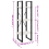 VidaXL vidaXL Solid Pinewood 3-Tier Book Cabinet White Home Storage Rack Bookcase 5