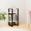 VidaXL vidaXL Solid Pine Wood 2-Tier Book Cabinet White Office Storage Rack Bookcase 4
