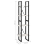 VidaXL vidaXL Solid Pine Wood 4-Tier Book Cabinet White Office Storage Rack Bookcase 10