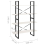 VidaXL vidaXL Solid Pine Wood 4-Tier Book Cabinet White Home Bookcase Storage Rack 5