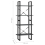 VidaXL vidaXL Solid Pine Wood 4-Tier Book Cabinet Grey Office Storage Rack Bookcase 5