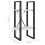 VidaXL vidaXL Solid Pine Wood 2-Tier Book Cabinet White Office Storage Rack Bookcase 5