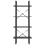 VidaXL vidaXL Solid Pine Wood 4-Tier Book Cabinet Grey Office Storage Rack Bookcase 6