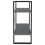 VidaXL vidaXL Solid Pine Wood 2-Tier Book Cabinet Grey Home Bookcase Storage Rack 7