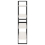 VidaXL vidaXL Solid Pine Wood 4-Tier Book Cabinet White Home Bookcase Storage Rack 7