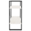 VidaXL vidaXL Solid Pine Wood 2-Tier Book Cabinet White Office Storage Rack Bookcase 7