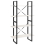 VidaXL vidaXL Solid Pine Wood 4-Tier Book Cabinet White Home Bookcase Storage Rack 3
