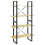 VidaXL vidaXL Solid Pine Wood 4-Tier Book Cabinet Organiser Bookcase Storage Rack 3
