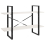 VidaXL vidaXL Solid Pine Wood 2-Tier Book Cabinet White Home Bookcase Storage Rack 3