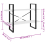 VidaXL vidaXL 2-Tier Book Cabinet White Engineered Wood Home Bookcase Storage Rack 5