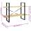 VidaXL vidaXL Solid Pine Wood 2-Tier Book Cabinet Organiser Bookcase Storage Rack 9