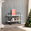 VidaXL vidaXL Solid Pine Wood 2-Tier Book Cabinet White Home Bookcase Storage Rack 4