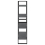 VidaXL vidaXL Solid Pine Wood 4-Tier Book Cabinet Grey Home Bookcase Storage Rack 7