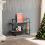VidaXL vidaXL Solid Pine Wood 2-Tier Book Cabinet Grey Home Bookcase Storage Rack 4