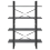 VidaXL vidaXL Solid Pine Wood 4-Tier Book Cabinet Grey Home Bookcase Storage Rack 6