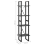 VidaXL vidaXL Solid Pine Wood 4-Tier Book Cabinet Grey Office Storage Rack Bookcase 5