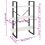 VidaXL vidaXL Solid Pine Wood 3-Tier Book Cabinet White Organiser Bookcase Book Rack 5